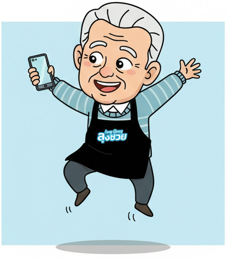 ลุงช่วย ผู้ช่วยพ่อค้าแม่ค้า ร้านอาหาร ร้านชากาแฟ